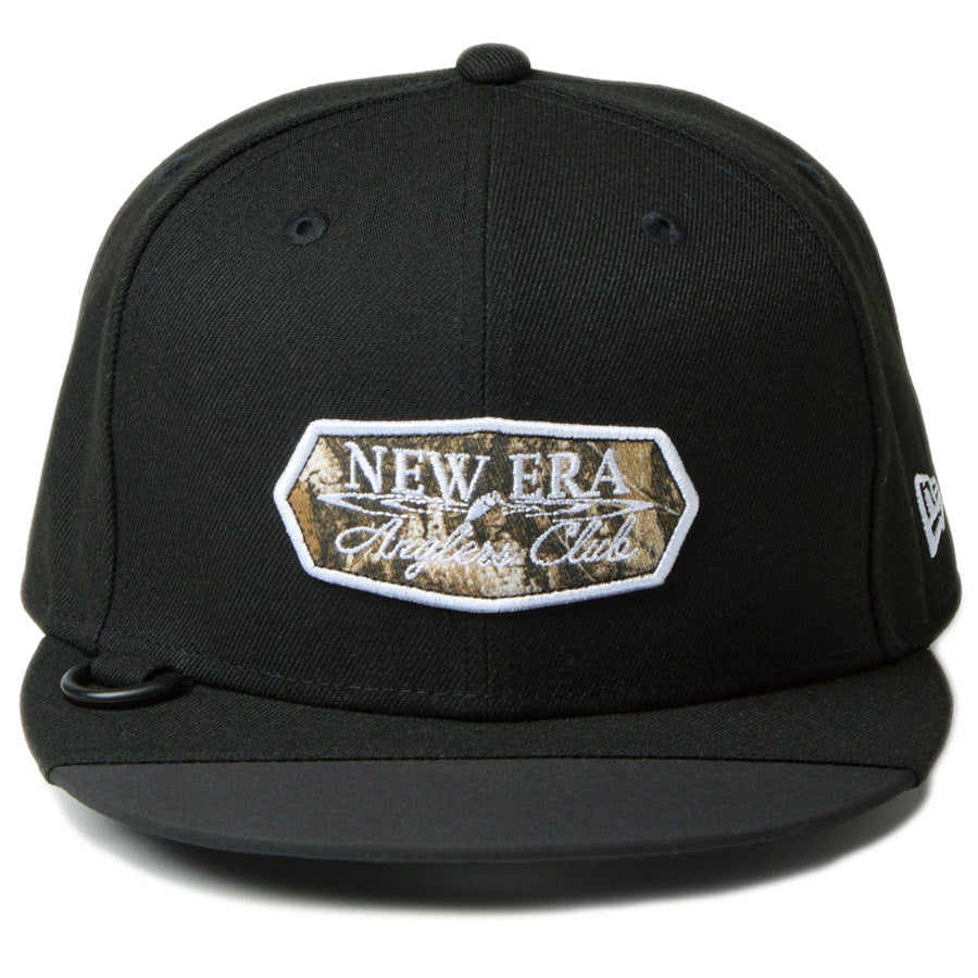 ニューエラ キャップ NEW ERA 9FIFTY Angler's Club FISHING 釣り Ripple Logo ブラック 14774367 | アウトドア 正面