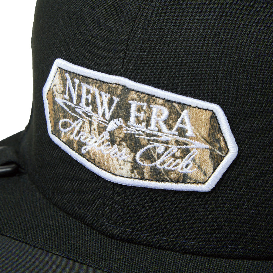 ニューエラ キャップ NEW ERA 9FIFTY Angler's Club FISHING 釣り Ripple Logo ブラック 14774367 | アウトドア フロントロゴ