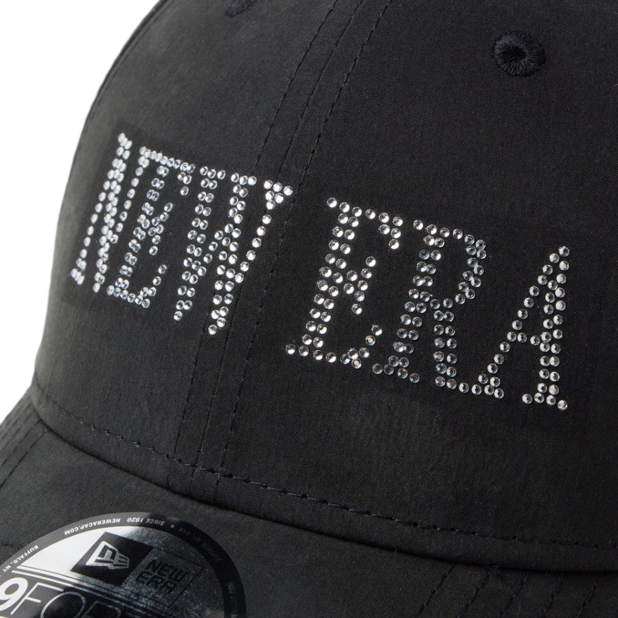 ニューエラ キャップ 帽子 NEW ERA CAP 9FORTY NEW ERA Rhinestone ラインストーン ブラック 14744851 フロントロゴ