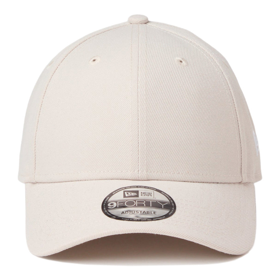 ニューエラ キャップ 帽子 NEW ERA CAP 9FORTY ベーシック 無地 ストーン ストーンホワイト 14942643 正面