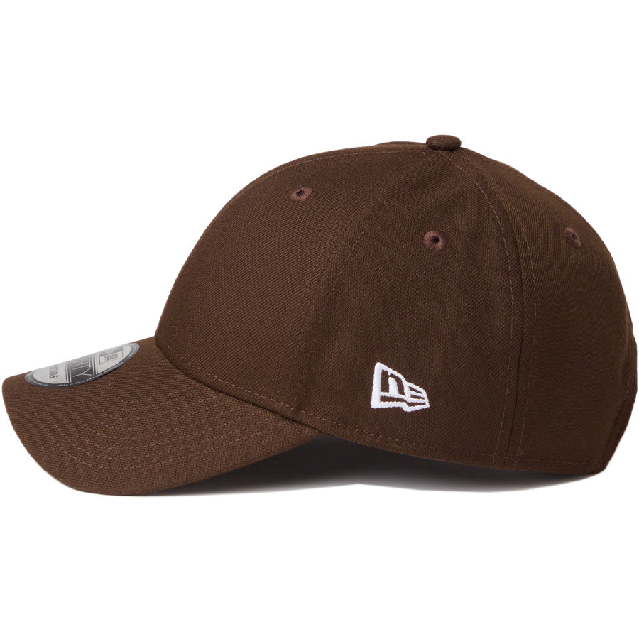 ニューエラ キャップ 帽子 NEW ERA CAP 9FORTY ベーシック 無地 ウォルナット/ストーンホワイト 14942644 左サイド