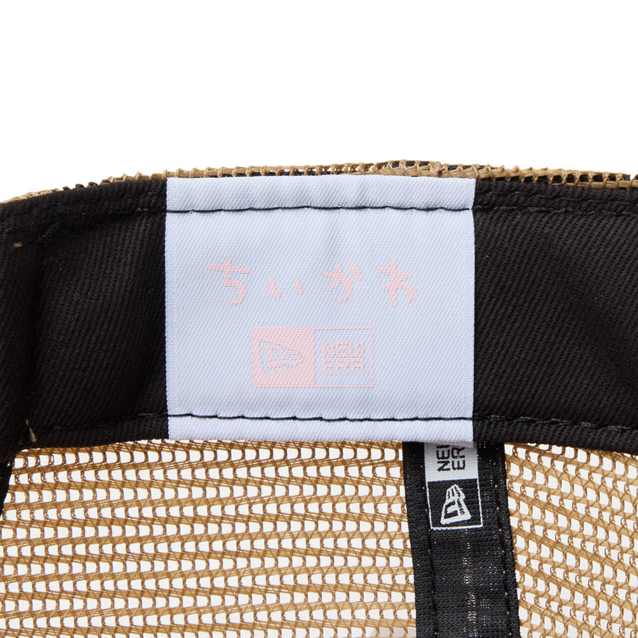 ニューエラ キャップ NEW ERA 9FORTY A-Frame トラッカー ちいかわ / ハチワレ・うさぎ カーキ 14864507 インナーロゴ