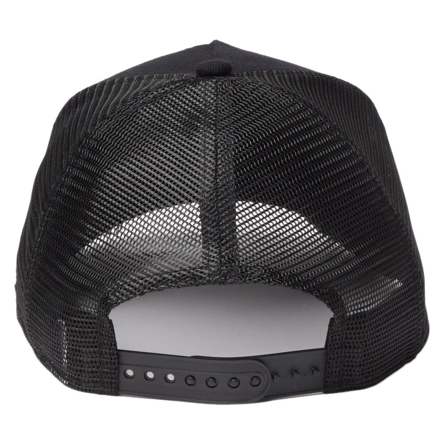 ニューエラ キャップ NEW ERA CAP 9FORTY A-Frame トラッカー MLB Damaged Cap ダメージ ニューヨーク ヤンキース ブラック 14744899 背面