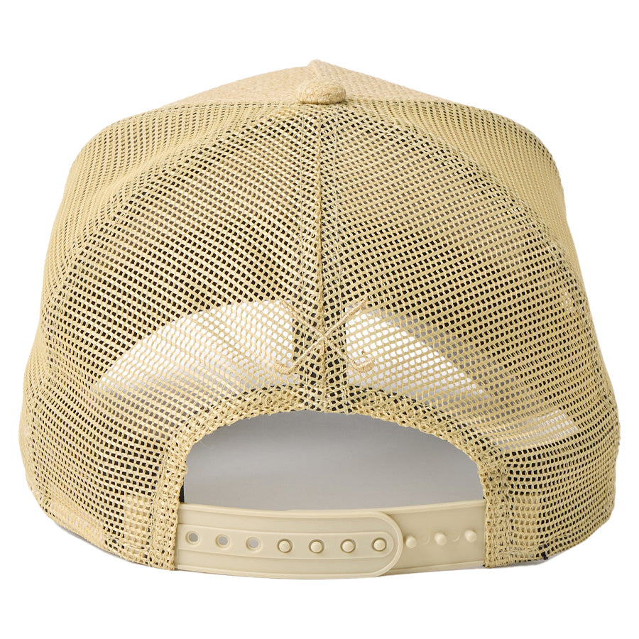 ニューエラ メッシュ キャップ 帽子 NEW ERA CAP 9FORTY A-Frame トラッカー Paper ペーパー ゴルフ ナチュラル 14747266  背面