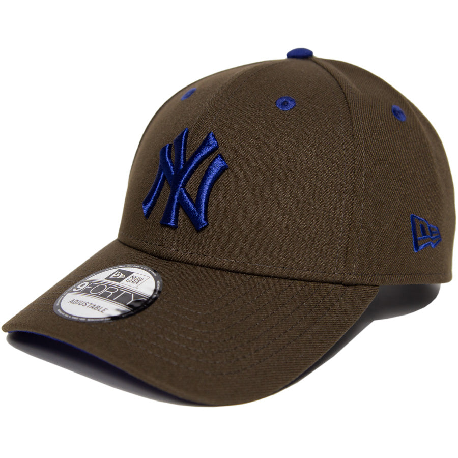 ニューエラ キャップ 帽子 NEW ERA CAP KINGS 別注 カスタム 9FORTY ニューヨーク ヤンキース ウォルナット ブルー 15176915 右斜め前