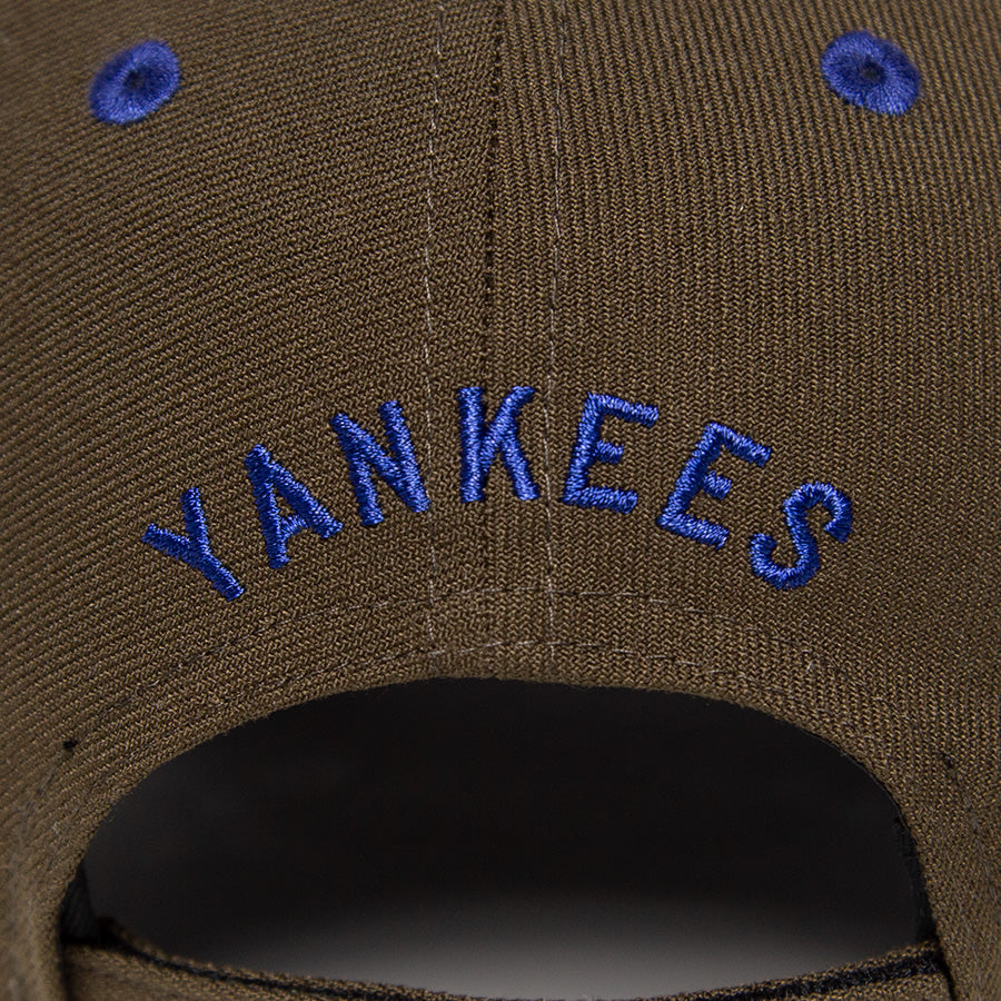 ニューエラ キャップ 帽子 NEW ERA CAP KINGS 別注 カスタム 9FORTY ニューヨーク ヤンキース ウォルナット ブルー 15176915 背面 刺繍
