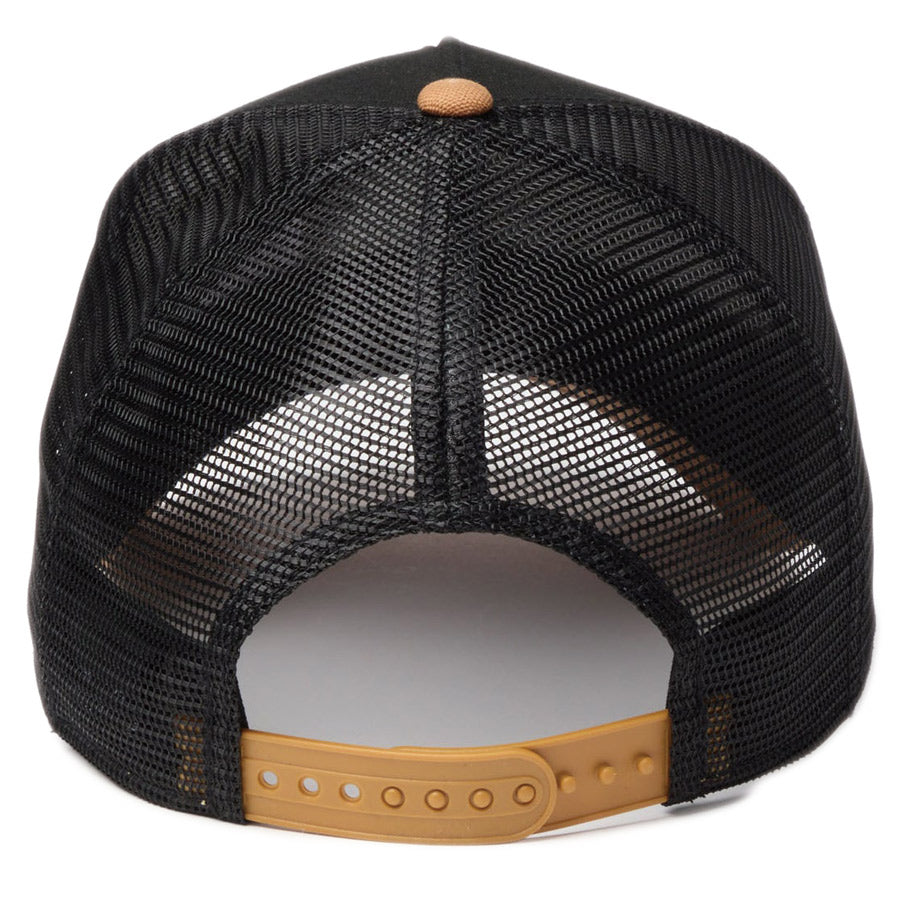 ニューエラ キャップ メッシュ NEW ERA 9FORTY A-Frame トラッカー Duck Canvas ダック キャンバス ブラック/ライトブロンズ 14774385 | アウトドア 背面