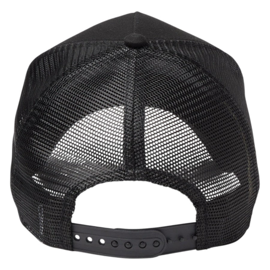 ニューエラ メッシュキャップ  NEW ERA CAP 9FORTY A-Frame トラッカー スラッシュロゴ TPUロゴ ブラック 14744877 背面