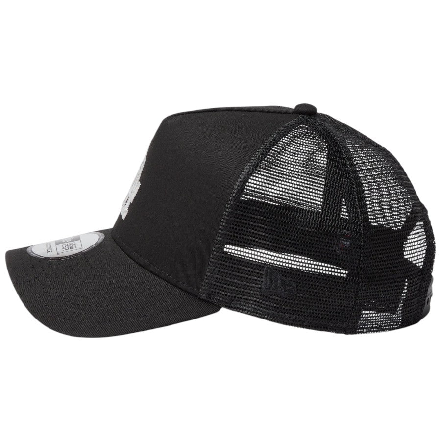 ニューエラ メッシュキャップ NEW ERA CAP 9FORTY A-Frame トラッカー ロサンゼルス ドジャース TPUロゴ ブラック 14744913 左サイド
