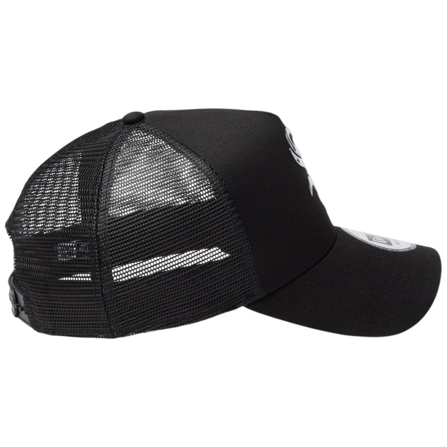 ニューエラ メッシュキャップ NEW ERA CAP 9FORTY A-Frame トラッカー シカゴ ホワイトソックス TPUロゴ ブラック 14744945 右サイド