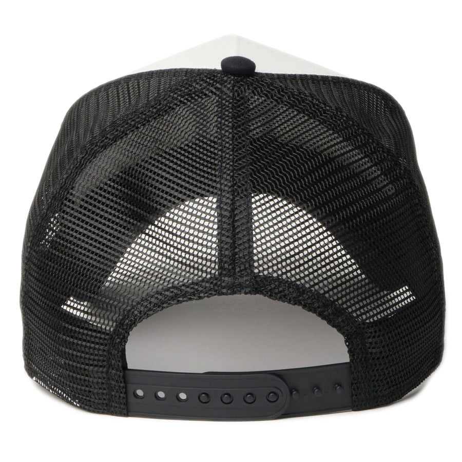 ニューエラ キャップ NEW ERA CAP MLB 9FORTY A-Frame トラッカー Typewriter コットンタイプライター ニューヨーク ヤンキース オフホワイト/ブラック 14744893 背面
