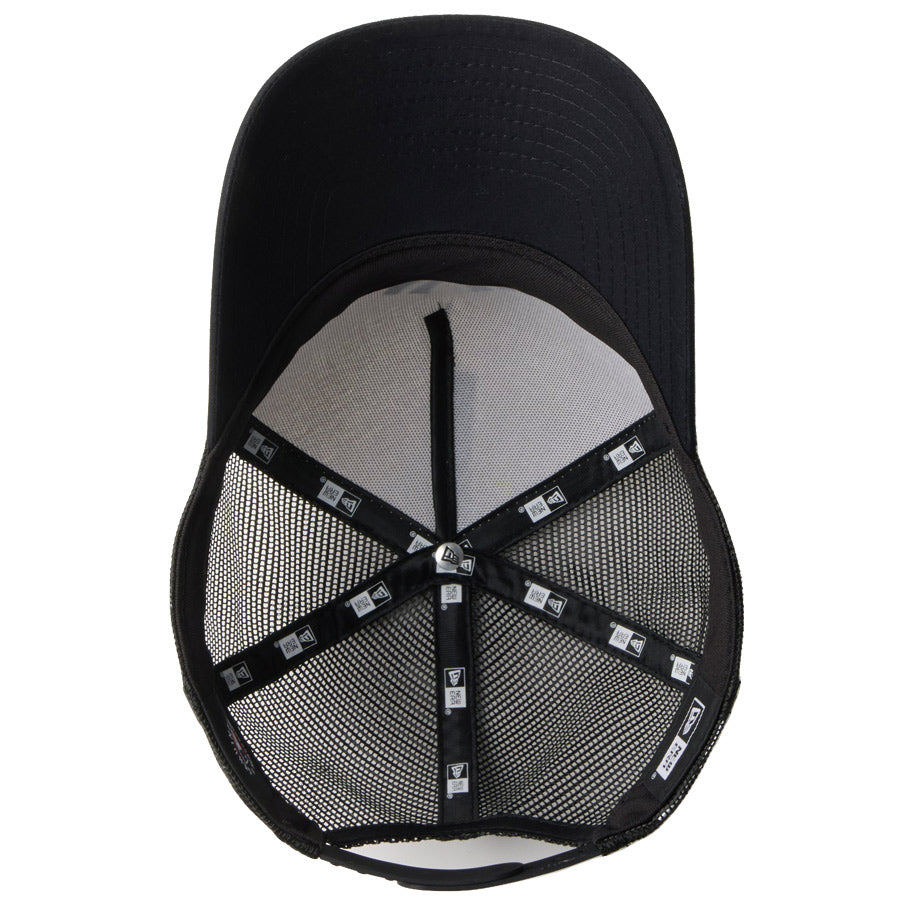 ニューエラ キャップ NEW ERA CAP MLB 9FORTY A-Frame トラッカー Typewriter コットンタイプライター ニューヨーク ヤンキース オフホワイト/ブラック 14744893 アンダーバイザー