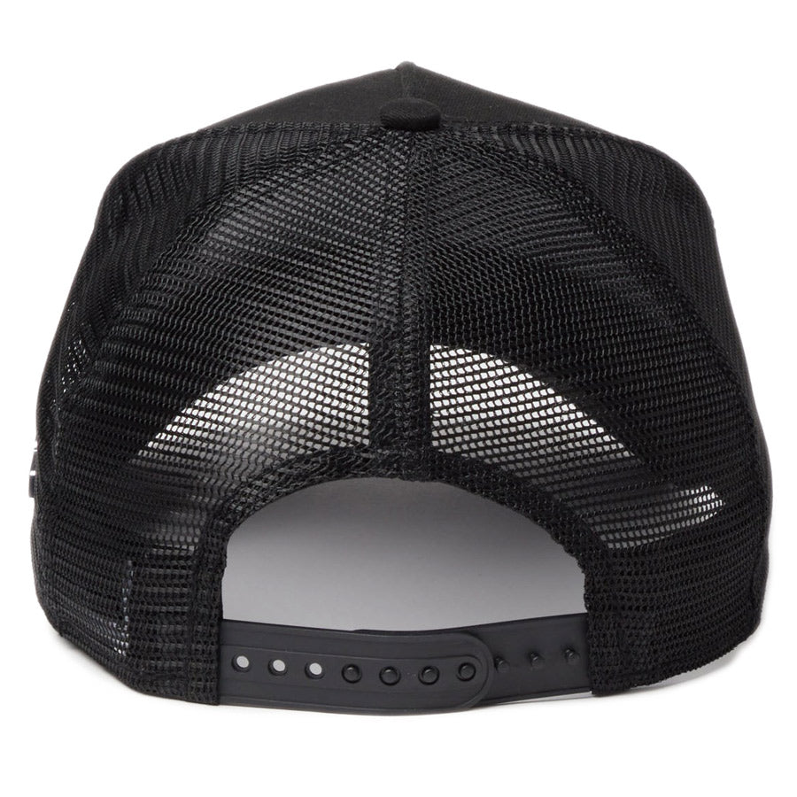 ニューエラ キャップ NEW ERA CAP 9FORTY A-Frame トラッカー Metal Flag メタルフラッグ ブラック/シルバー 14744909 背面