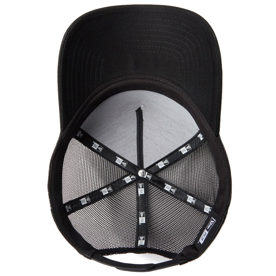 ニューエラ キャップ NEW ERA CAP 9FORTY A-Frame トラッカー Metal Flag メタルフラッグ ブラック/ゴールド 14744910 アンダーバイザー