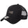 ニューエラ キャップ 帽子 NEW ERA CAP 9FORTY A-Frame トラッカー Metal Plate メタルプレート ブラック/ブラック 14744907 右斜め前