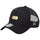 ニューエラ キャップ 帽子 NEW ERA CAP 9FORTY A-Frame トラッカー Metal Plate メタルプレート ブラック / メタリックゴールド 14744906 右斜め前