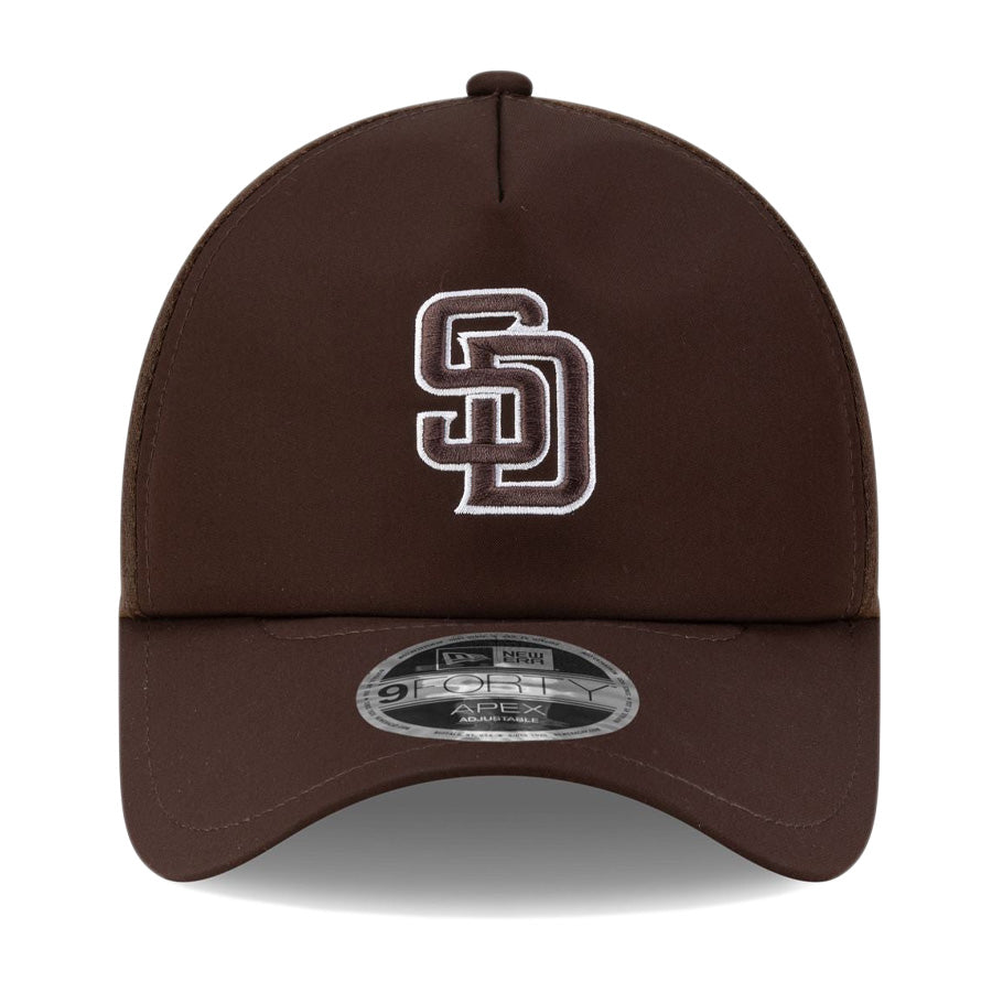 ニューエラ キャップ NEW ERA 9FORTY APEX 2026 MLB Batting Practice サンディエゴ パドレス ブラウン 14865050 正面