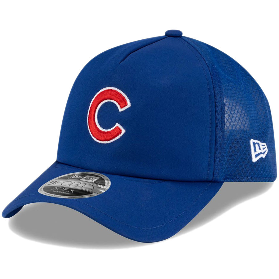 ニューエラ キャップ NEW ERA 9FORTY APEX 2026 MLB Batting Practice シカゴ カブス ブルー 14865067 右斜め