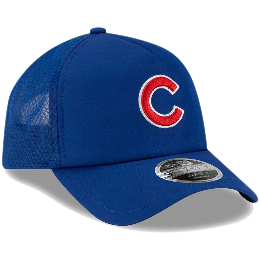 ニューエラ キャップ NEW ERA 9FORTY APEX 2026 MLB Batting Practice シカゴ カブス ブルー 14865067 左斜め