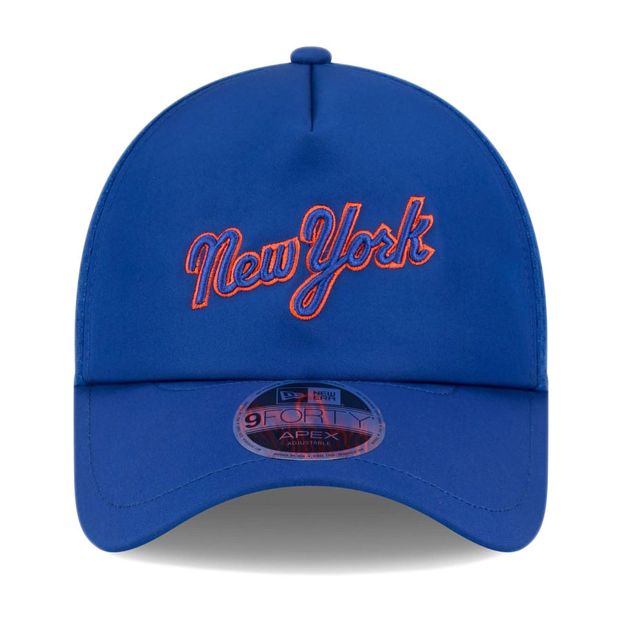 ニューエラ キャップ NEW ERA 9FORTY APEX 2026 MLB Batting Practice ニューヨーク メッツ ブルー 14865055 正面