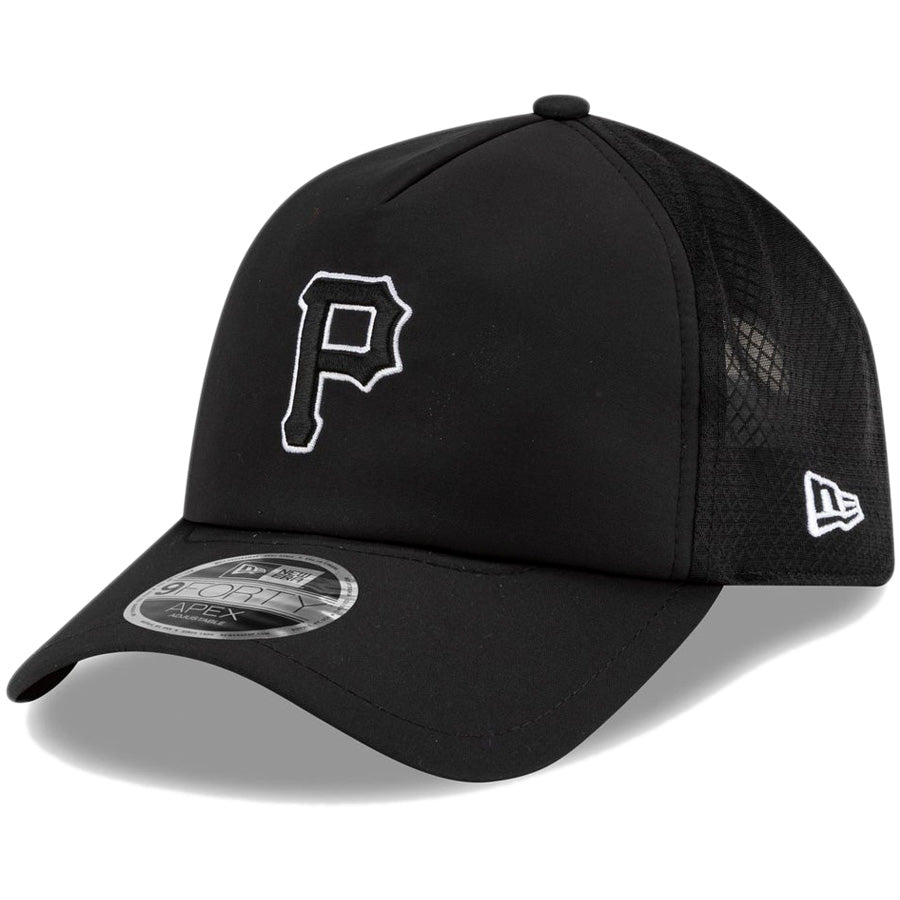 ニューエラ キャップ NEW ERA 9FORTY APEX 2026 MLB Batting Practice ピッツバーグ パイレーツ ブラック 14865051 右斜め