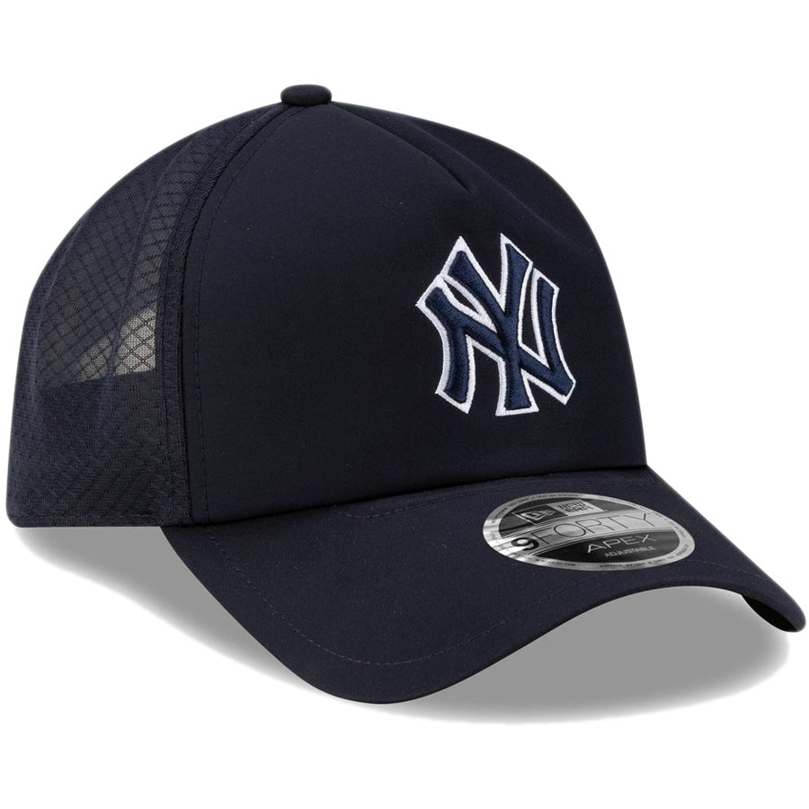 ニューエラ キャップ NEW ERA 9FORTY APEX 2026 MLB Batting Practice ニューヨーク ヤンキース ネイビー 14865054 左斜め