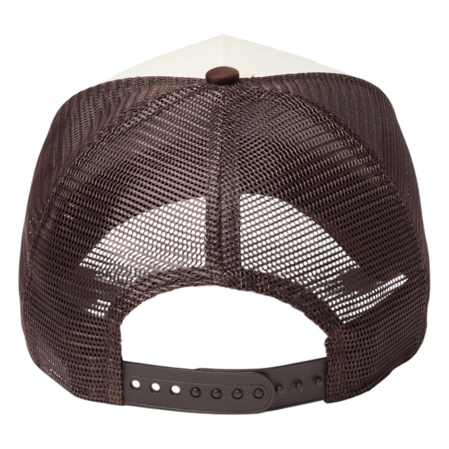 ニューエラ キャップ 帽子 NEW ERA CAP 9FORTY A-Frame トラッカー MLB Jacquard ジャカード ロサンゼルス ドジャース ブラウン 14744915 背面