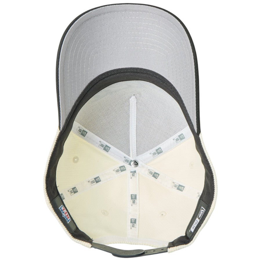 ニューエラ キャップ メッシュキャップ NEW ERA CAP 9FORTY A-Frame Summer Corduroy サマーコーデュロイ ラスベガス レイダース クロームホワイト/ブラック 14744961 グレーアンダーバイザー