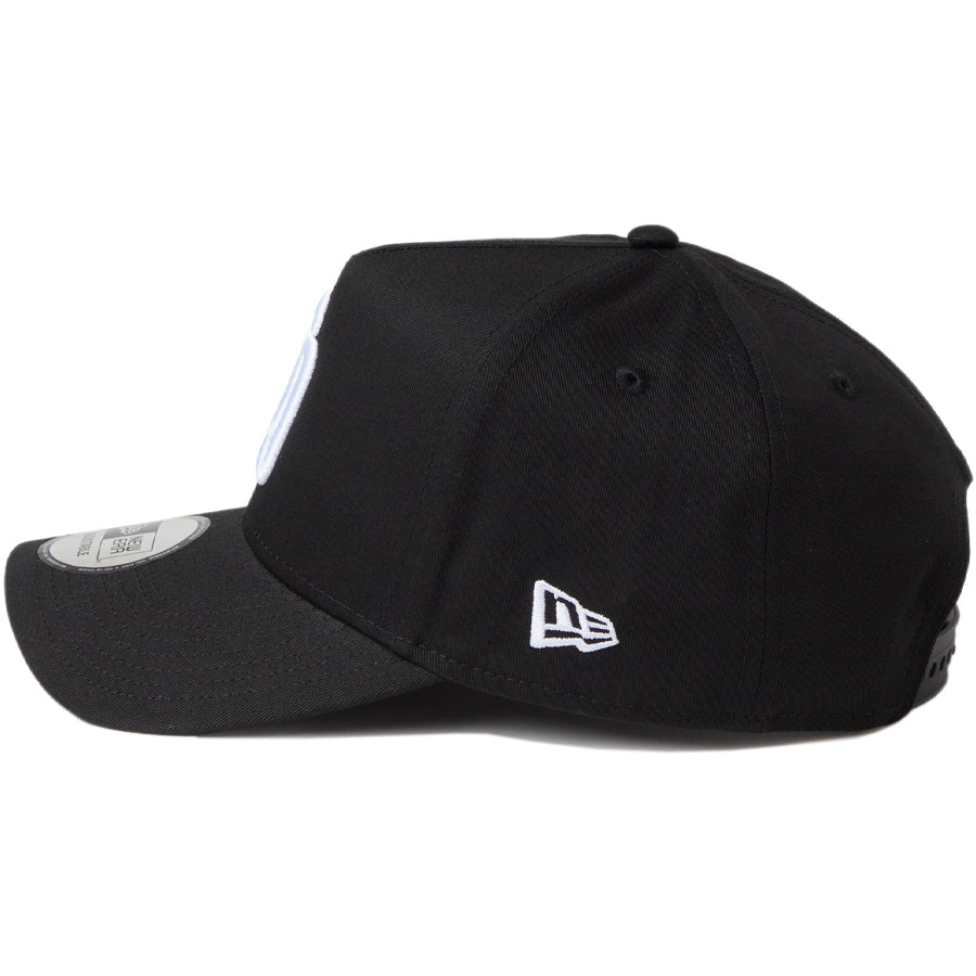 ニューエラ キャップ 帽子 NEW ERA CAP 9FORTY A-Frame MLB サンディエゴ パドレス ブラック/ホワイト 14942647 左サイド