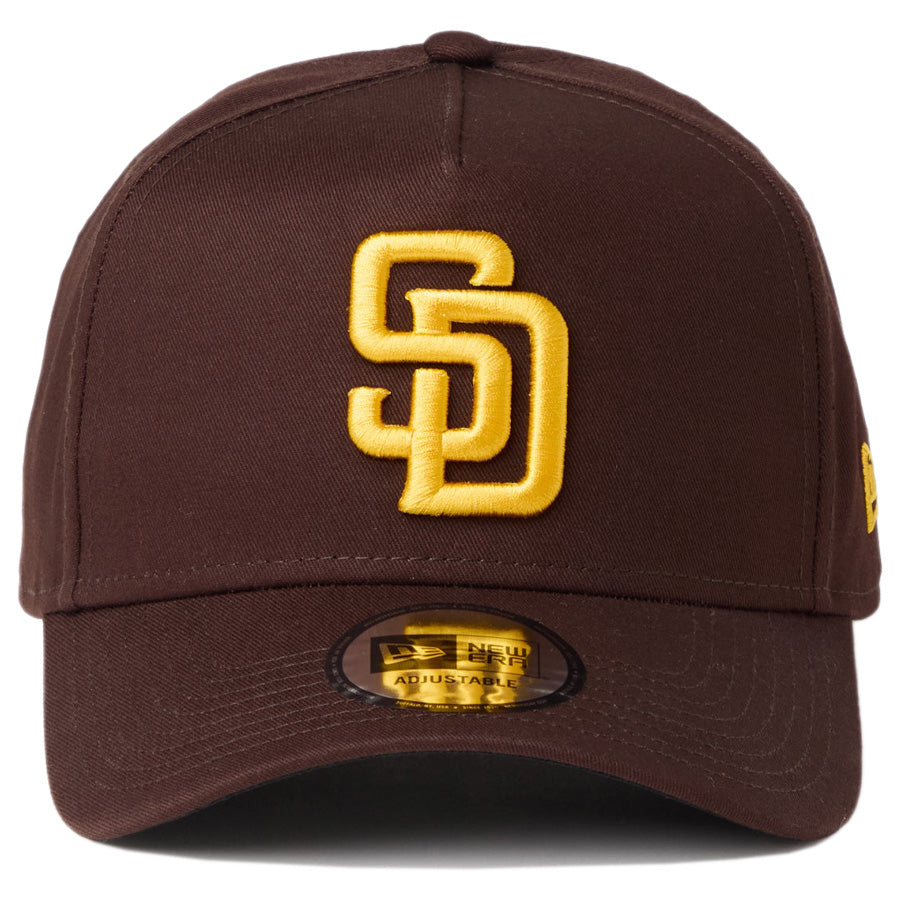 ニューエラ キャップ 帽子 NEW ERA CAP 9FORTY A-Frame MLB サンディエゴ パドレス バーントウッド/マニラ 14942646 正面