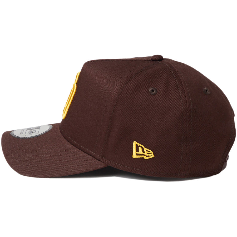 ニューエラ キャップ 帽子 NEW ERA CAP 9FORTY A-Frame MLB サンディエゴ パドレス バーントウッド/マニラ 14942646 左サイド