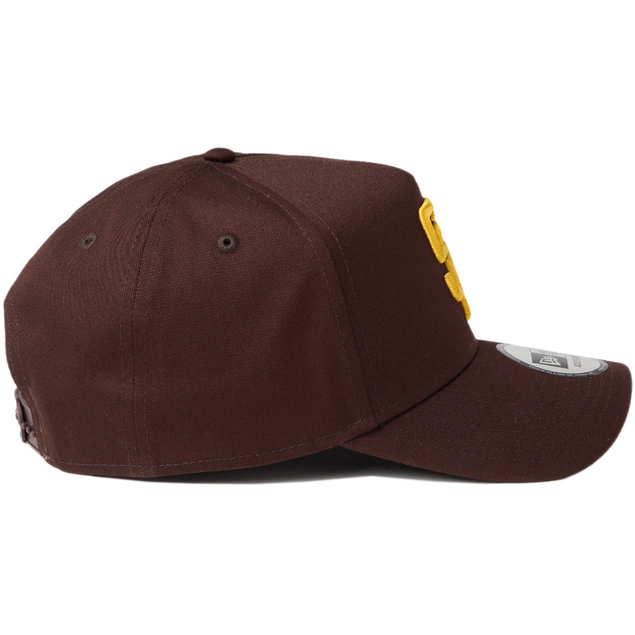ニューエラ キャップ 帽子 NEW ERA CAP 9FORTY A-Frame MLB サンディエゴ パドレス バーントウッド/マニラ 14942646 右サイド