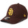ニューエラ キャップ 帽子 NEW ERA CAP 9FORTY MLB サンディエゴ パドレス バーントウッド マニラ 14942649 右斜め前