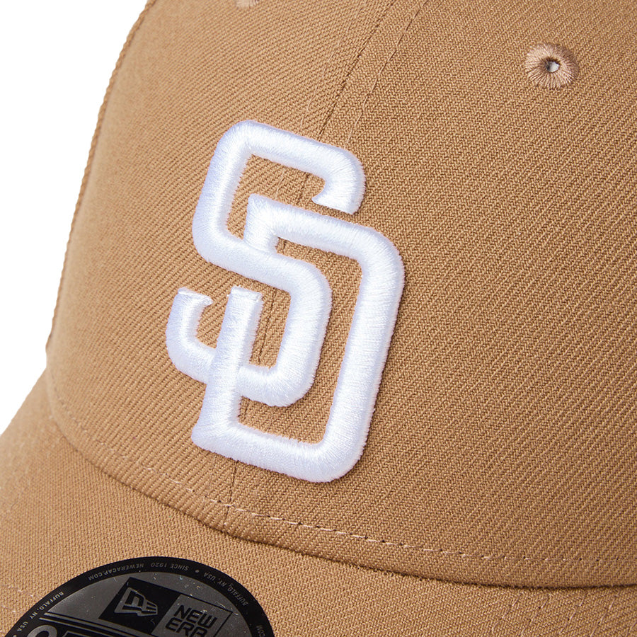 ニューエラ キャップ 帽子 NEW ERA CAP 9FORTY MLB サンディエゴ パドレス カーキ ホワイト 14942630 フロントロゴ