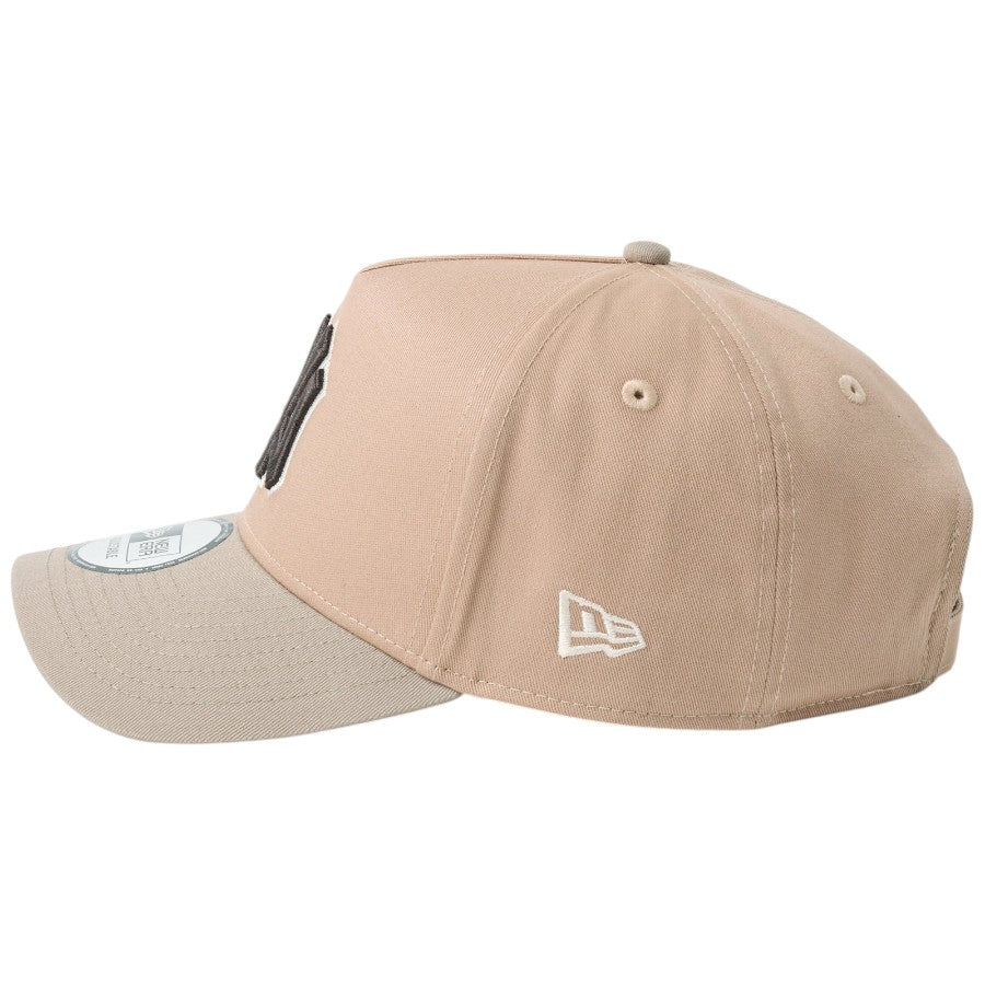 ニューエラ キャップ 帽子 NEW ERA CAP 9FORTY A-Frame MLB Mocha Mousse モカ ムース ニューヨーク ヤンキース タイムレストープ/アッシュブラウン 14744967 左サイド