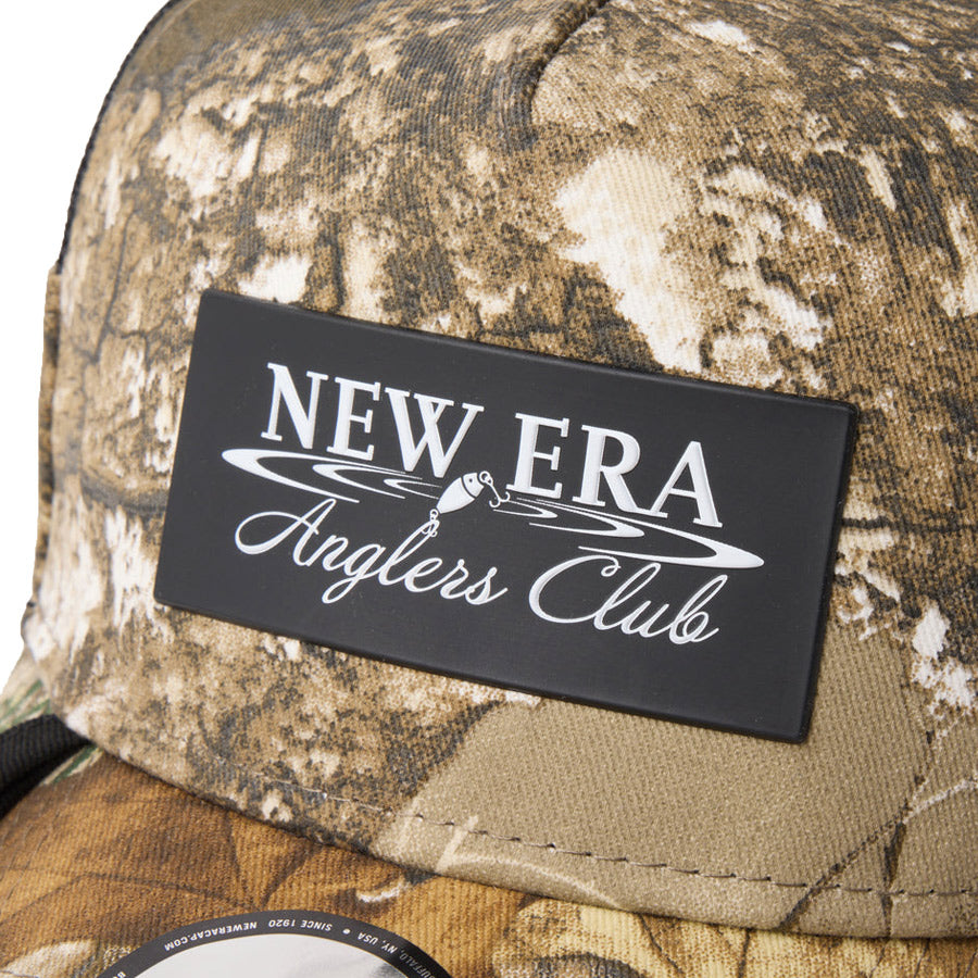 ニューエラ キャップ NEW ERA 9FORTY A-Frame トラッカー ループ Angler's Club Ripple Logo FISHING 釣り リアルツリーカモ 14774380 | アウトドア フロントロゴ