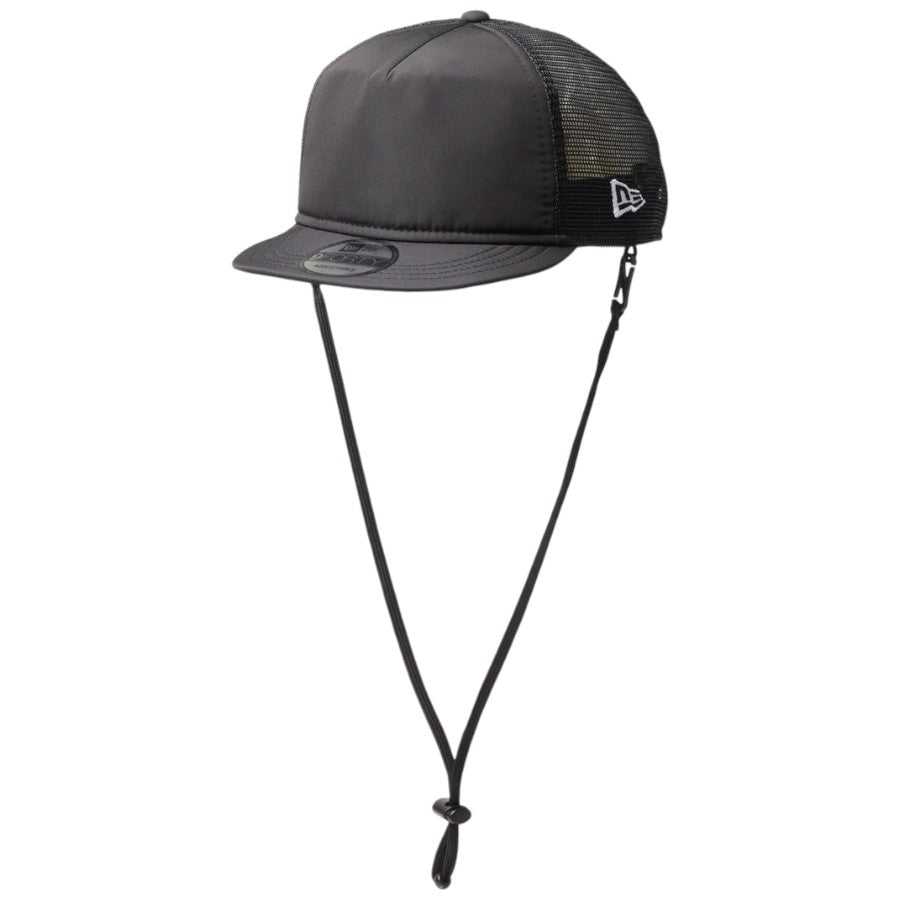 ニューエラ キャップ 帽子 NEW ERA CAP 9FORTY A-Frame トラッカー ショートバイザー Utility Collection Tech Surf ブラック 14774369｜アウトドア ストラップ