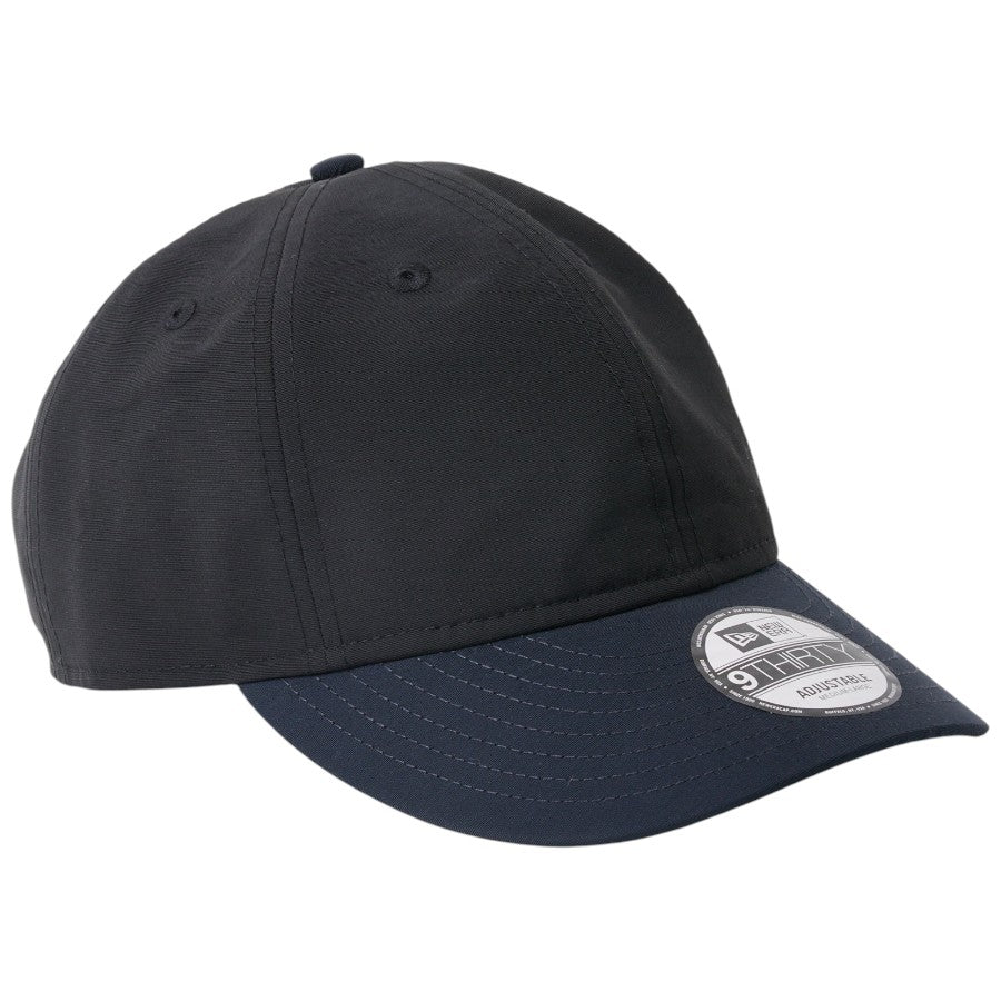 ニューエラ キャップ 帽子 NEW ERA CAP 9THIRTY Grosgrain グログラン生地 ベーシック ブラック/ネイビー 14744988 左斜め前