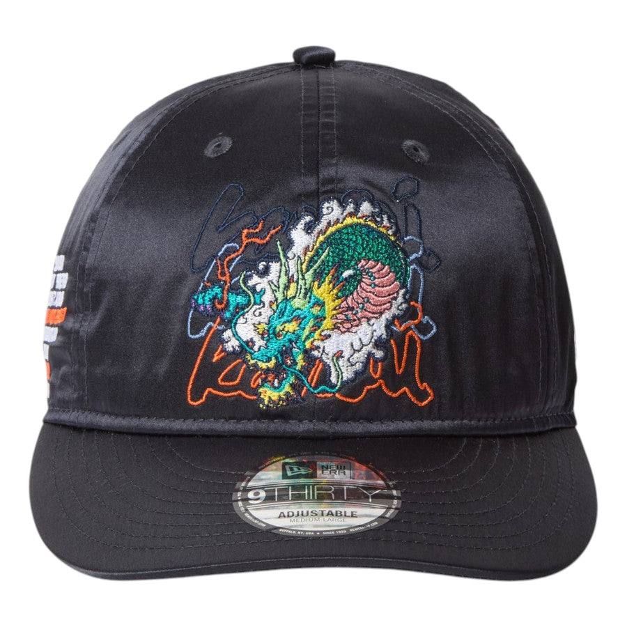 ニューエラ キャップ NEW ERA CAP 9THIRTY kansai yamamoto 山本寛斎 龍 サテン ネイビー 14858856 正面