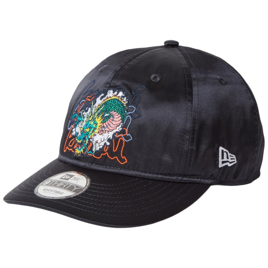 ニューエラ キャップ NEW ERA CAP 9THIRTY kansai yamamoto 山本寛斎 龍 サテン ネイビー 14858856 右斜め前