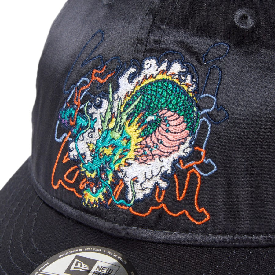 ニューエラ キャップ NEW ERA CAP 9THIRTY kansai yamamoto 山本寛斎 龍 サテン ネイビー 14858856 フロントロゴ 