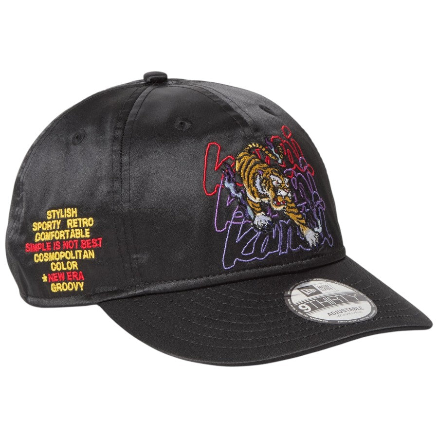 ニューエラ キャップ NEW ERA CAP 9THIRTY kansai yamamoto 山本寛斎 虎 サテン ブラック 14858855 左斜め前