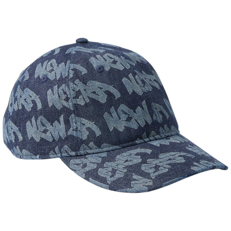 ニューエラ キャップ 帽子 NEW ERA CAP 9THIRTY Laser Burn Out レーザー加工 denim インディゴ デニム 14744986 左斜め前