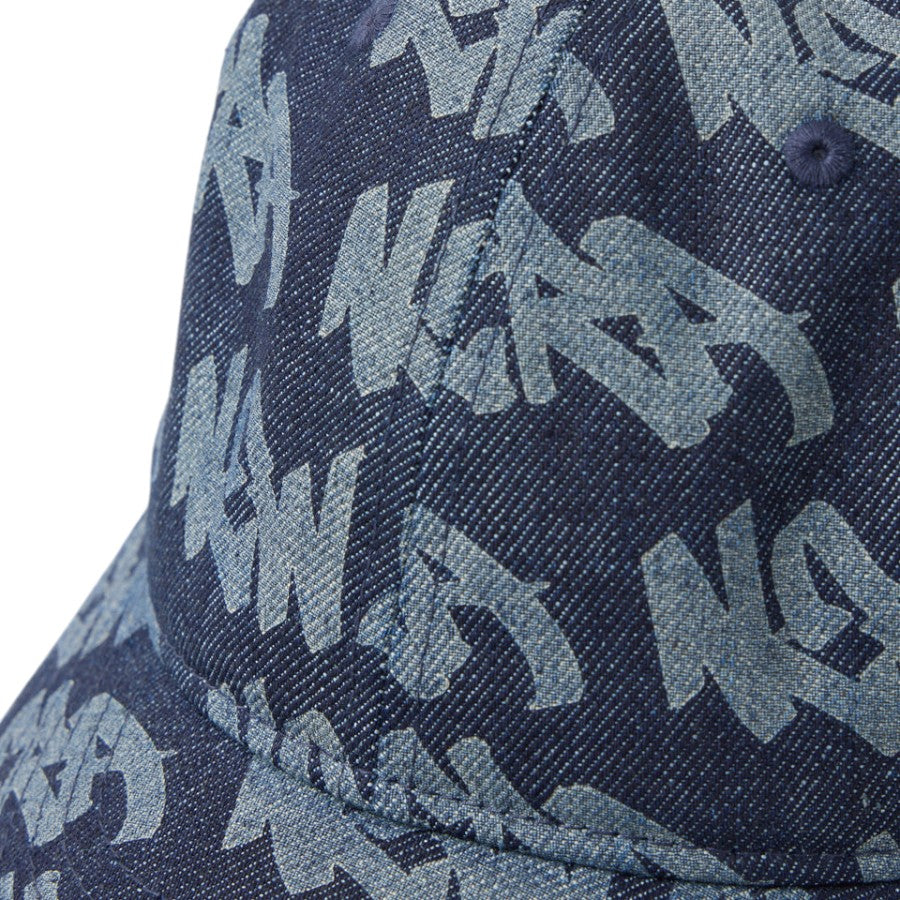 ニューエラ キャップ 帽子 NEW ERA CAP 9THIRTY Laser Burn Out レーザー加工 denim インディゴ デニム 14744986 フロント