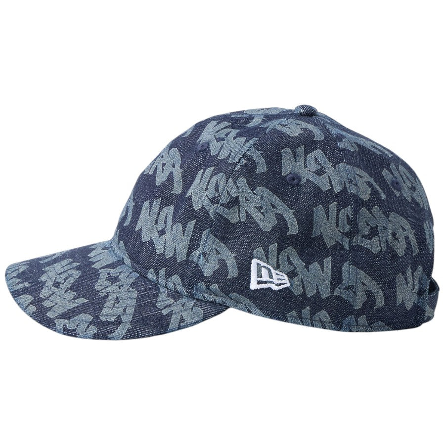 ニューエラ キャップ 帽子 NEW ERA CAP 9THIRTY Laser Burn Out レーザー加工 denim インディゴ デニム 14744986 左サイド