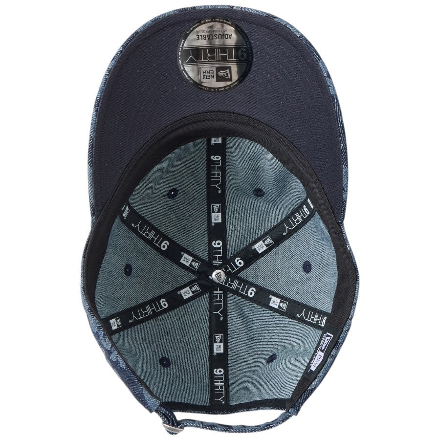 ニューエラ キャップ 帽子 NEW ERA CAP 9THIRTY Laser Burn Out レーザー加工 denim インディゴ デニム 14744986 アンダーバイザー