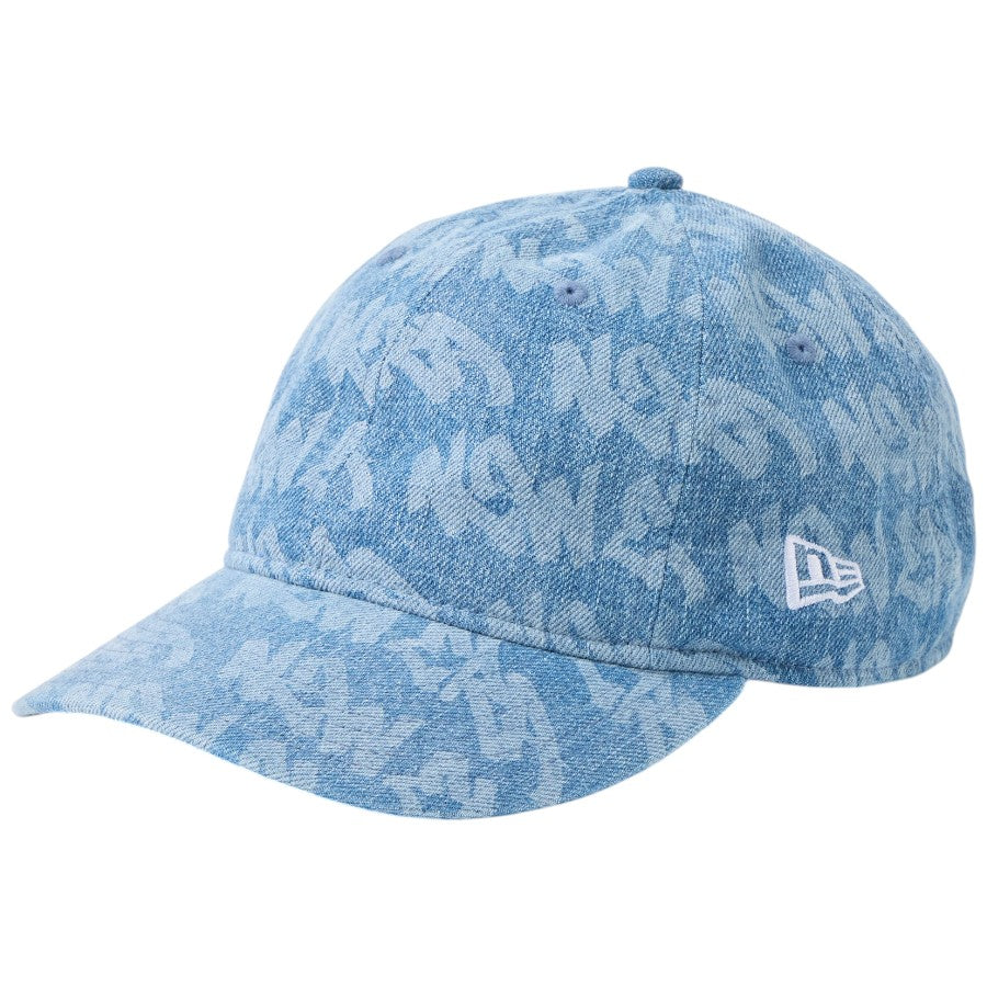ニューエラ キャップ 帽子 NEW ERA CAP 9THIRTY Laser Burn Out レーザー加工 denim ウォッシュドデニム 14744985 右斜め前