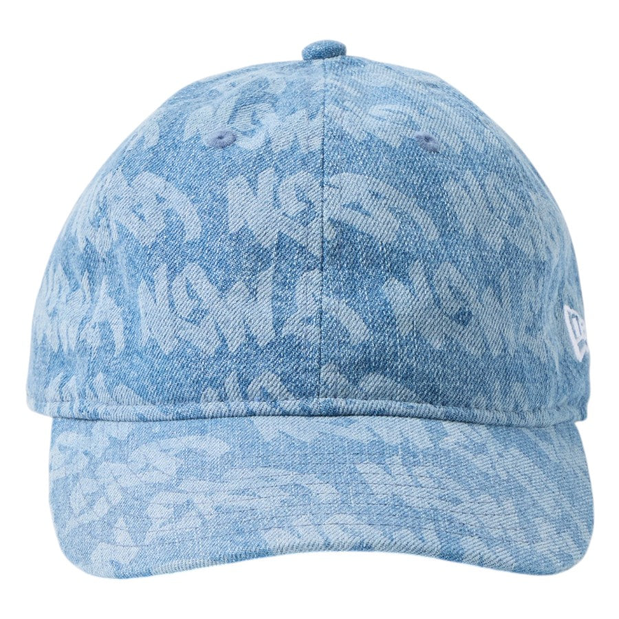 ニューエラ キャップ 帽子 NEW ERA CAP 9THIRTY Laser Burn Out レーザー加工 denim ウォッシュドデニム 14744985 正面