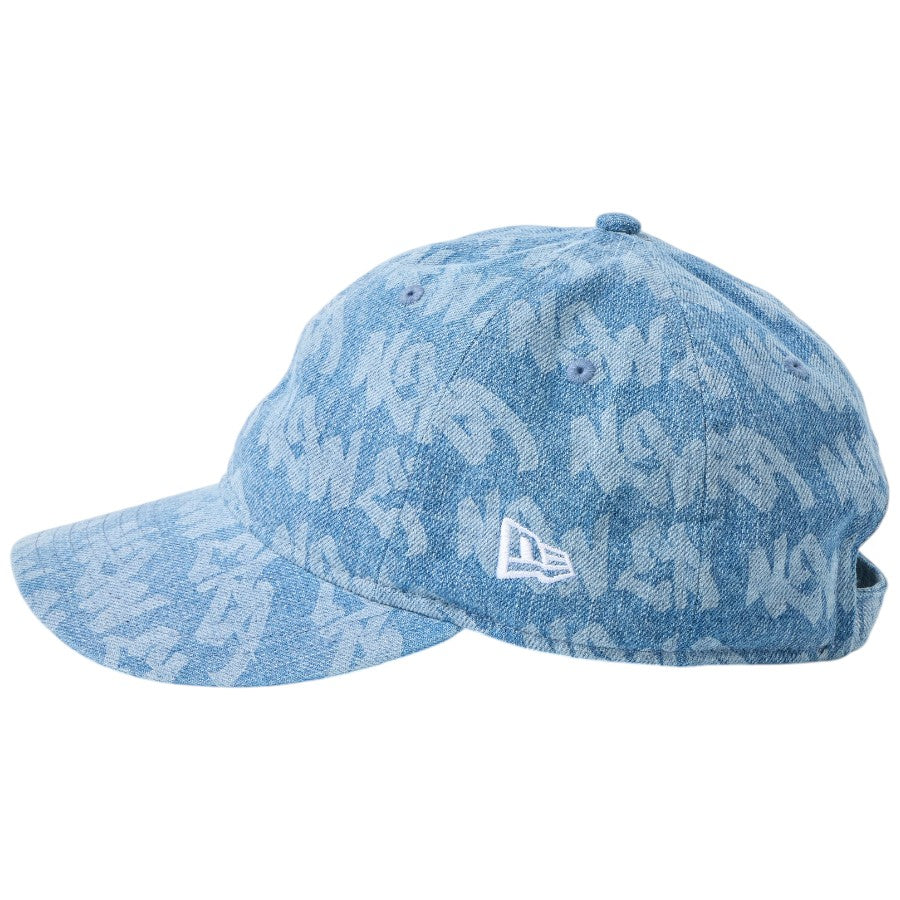ニューエラ キャップ 帽子 NEW ERA CAP 9THIRTY Laser Burn Out レーザー加工 denim ウォッシュドデニム 14744985 左サイド