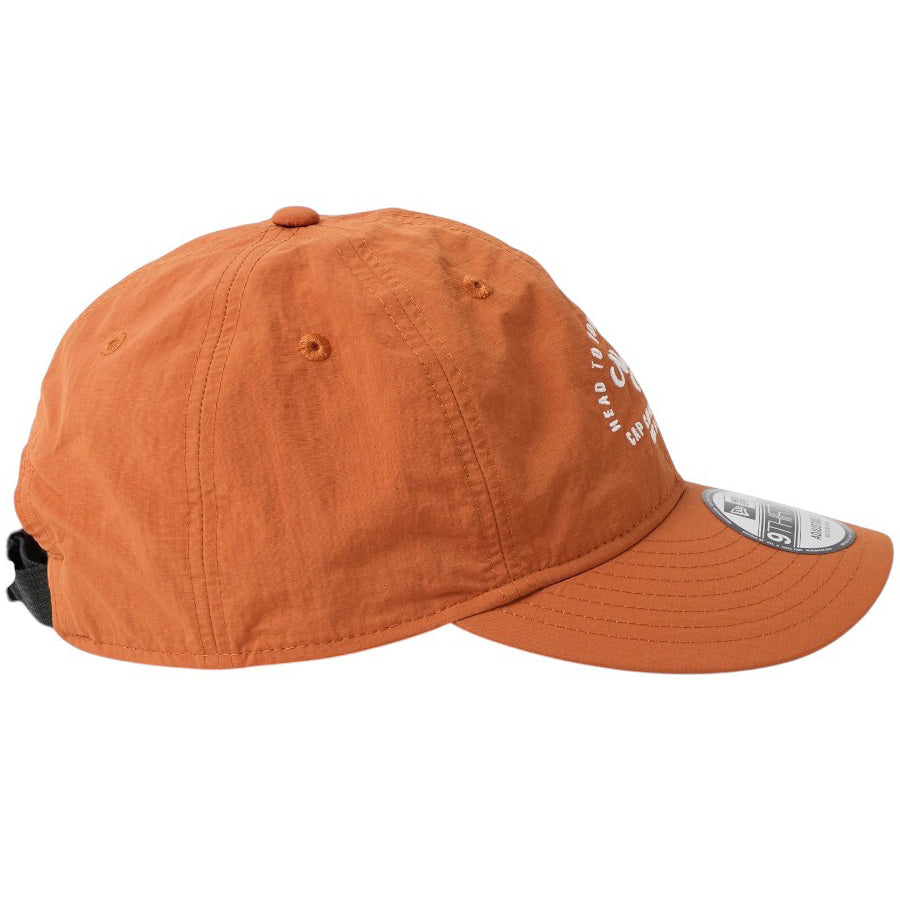 ニューエラ キャップ 帽子 NEW ERA CAP 9THIRTY Recycle Rip Stop リサイクル リップストップ アーチロゴ ラストオレンジ 14774413｜アウトドア 右サイド